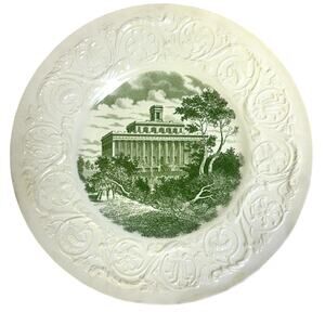 Wedgwood England Commemorative 1936 Centennial Plate Wesleyan College for Women
